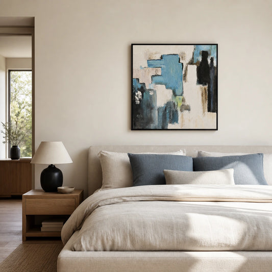 QIBI-BLUE-INK-60X60-BF bedroom lifestyle scene