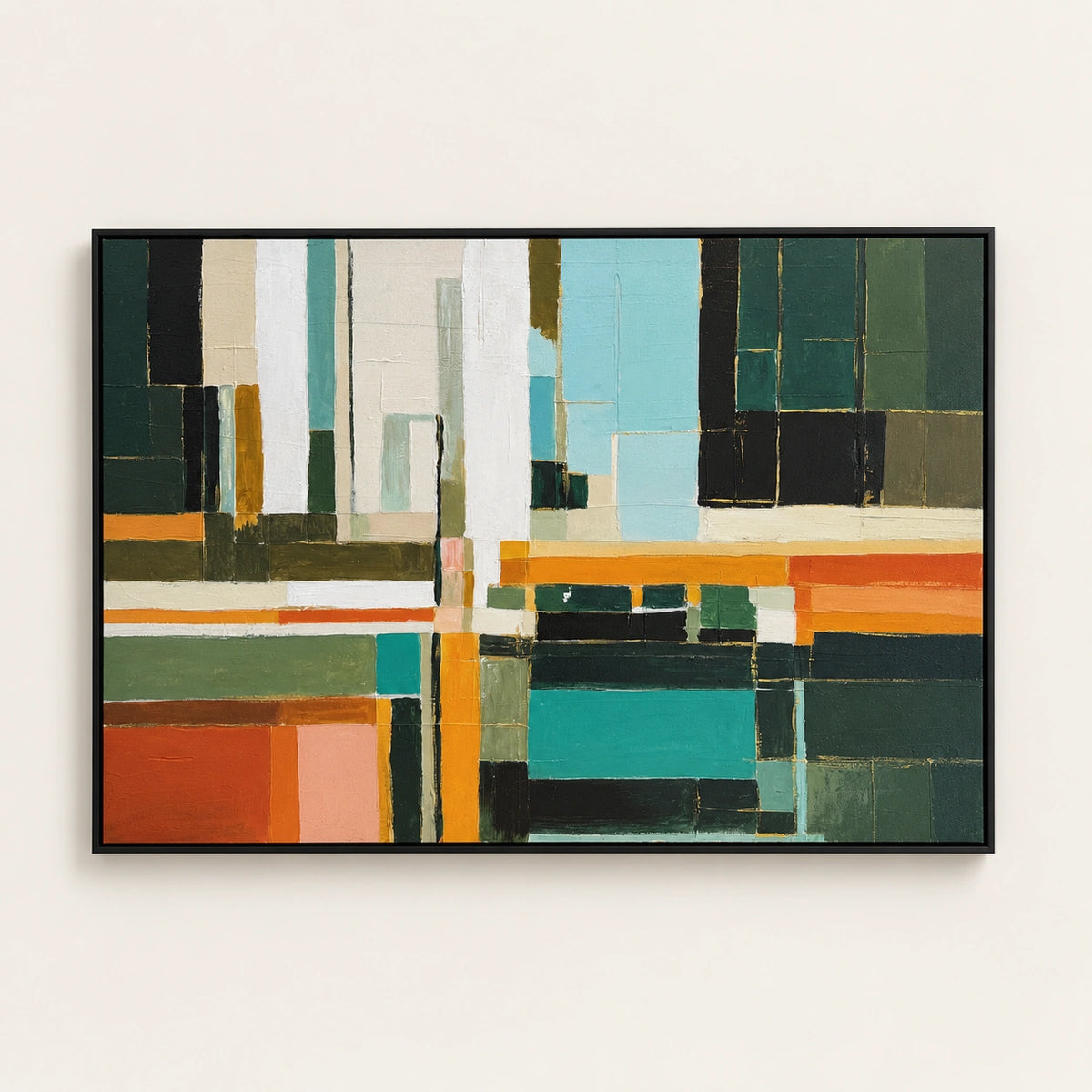 Geothermal Order Hand Painted Textured Oil Painting | Abstract Wall Art main product image