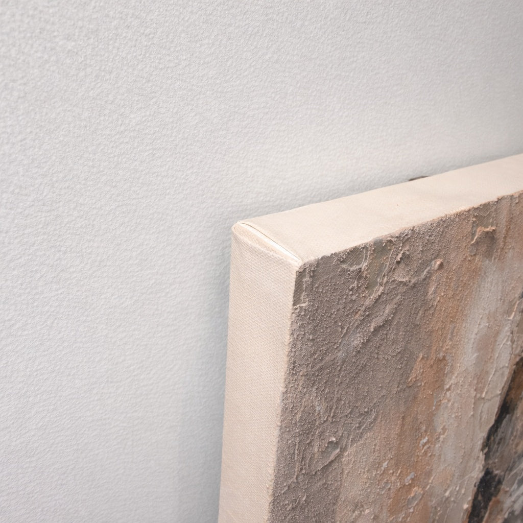 Soft Intersections unframed canvas edge side view ready for custom framing