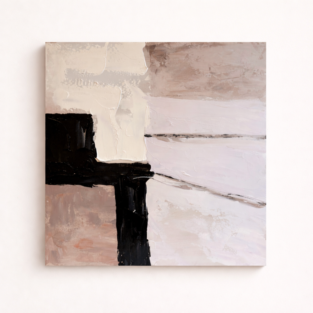 Axis I hand painted oil painting 60x60cm unframed canvas wall art NZ front view