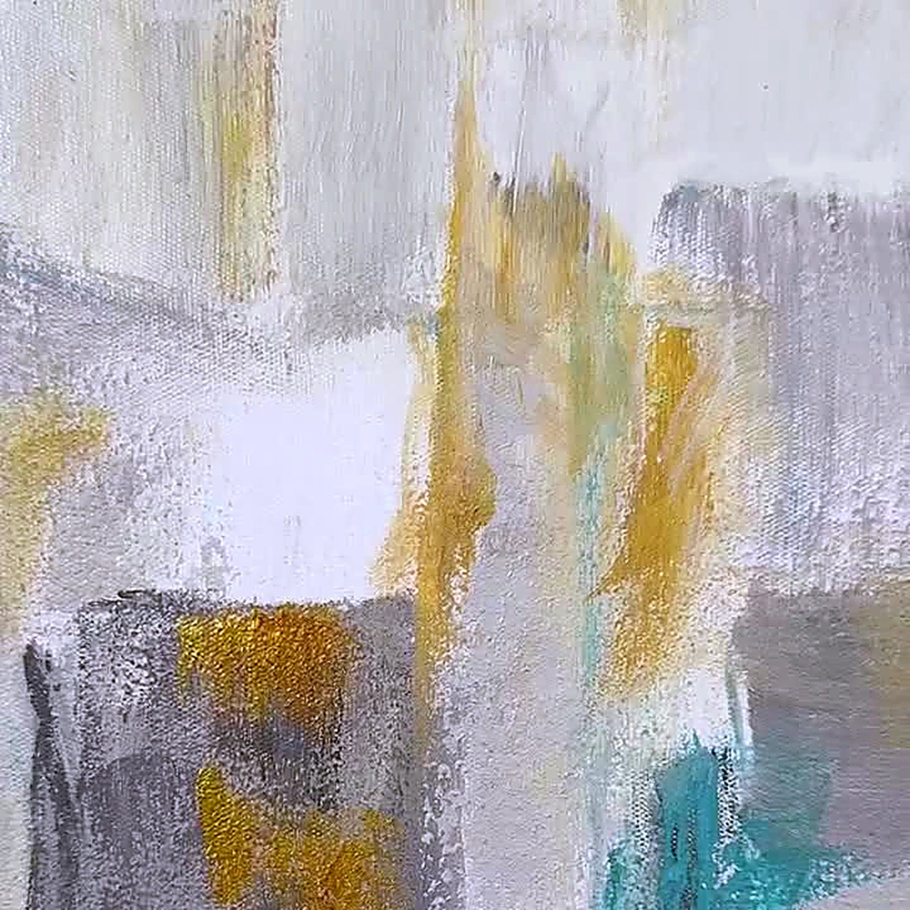 QIBI-GILDED-CITY-100X70-BF second painting closeup detail