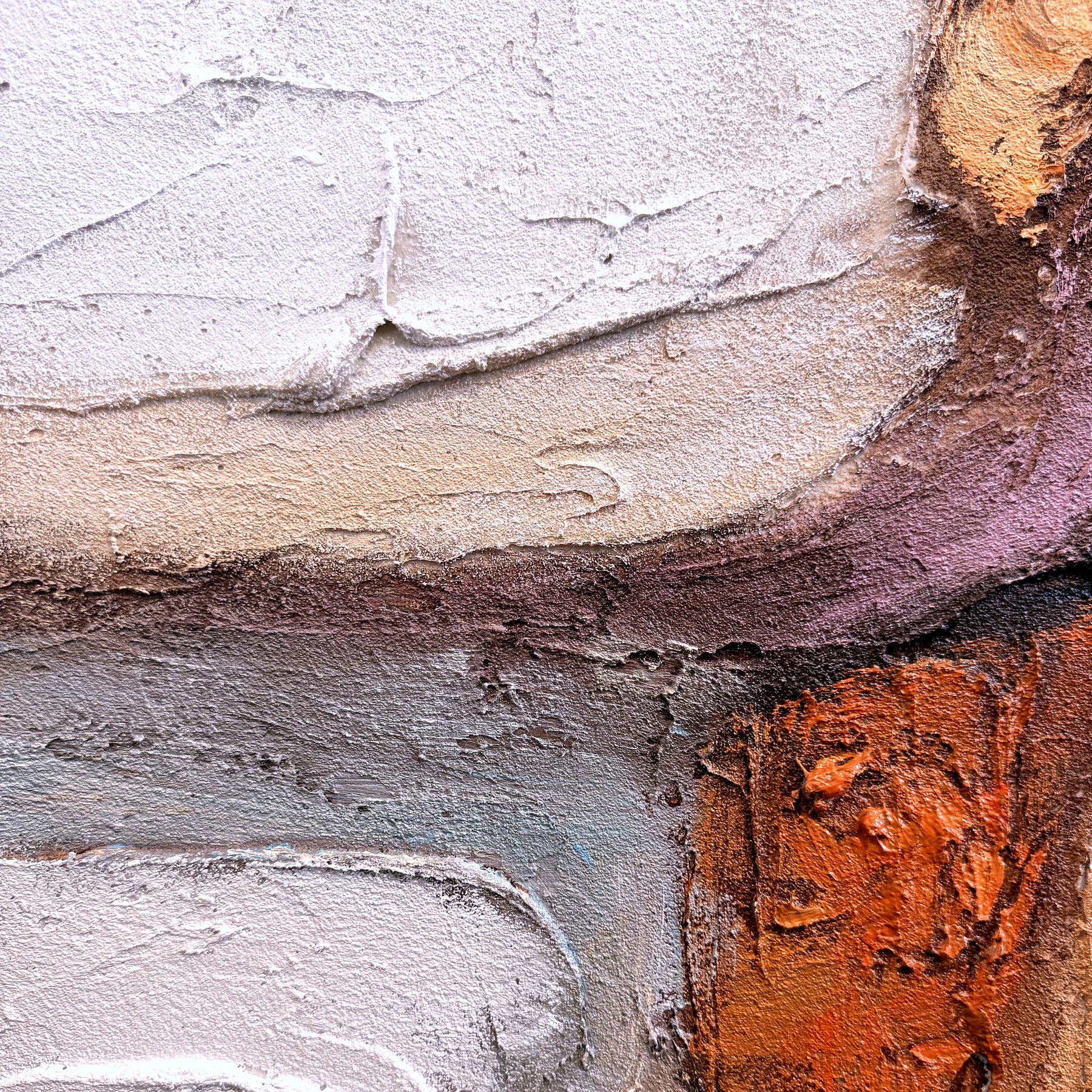 QIBI-MINERAL-FORM-50X70-BF painting closeup detail