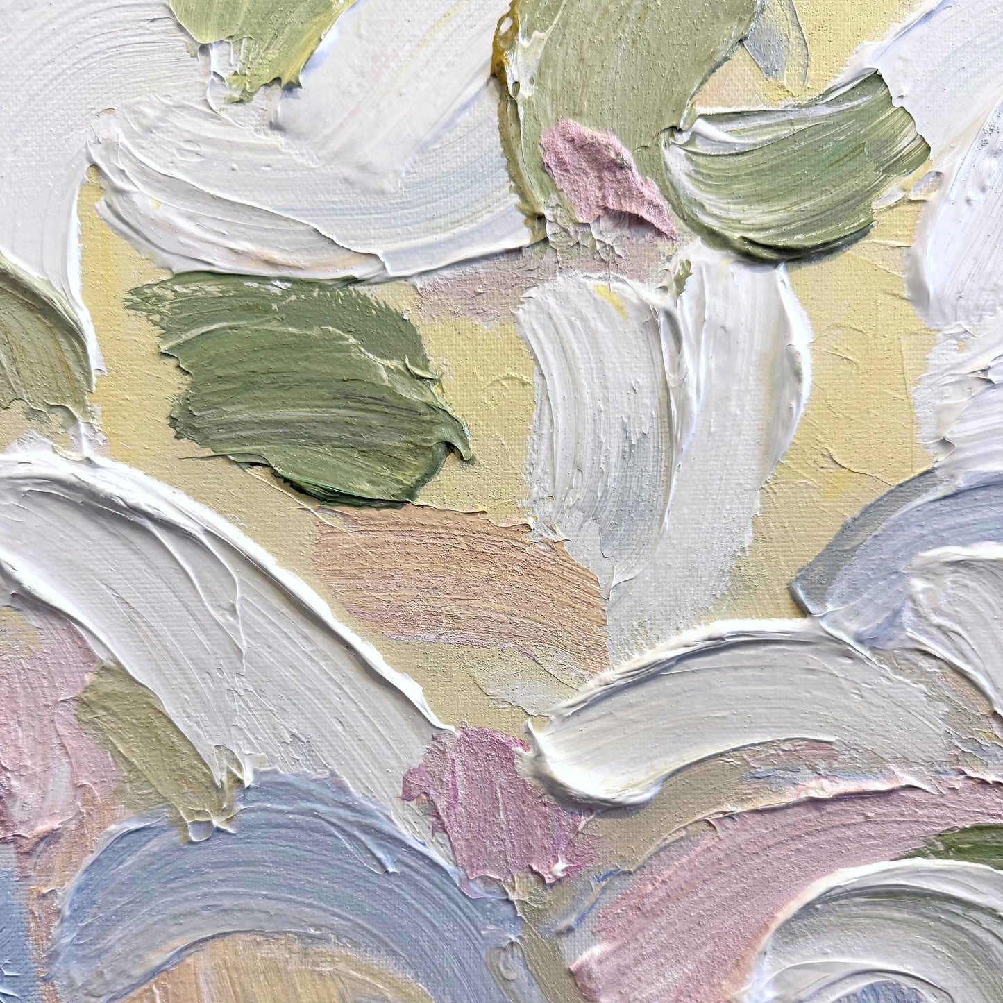 QIBI-SPRING-PALETTE-50X70-WWF painting closeup detail