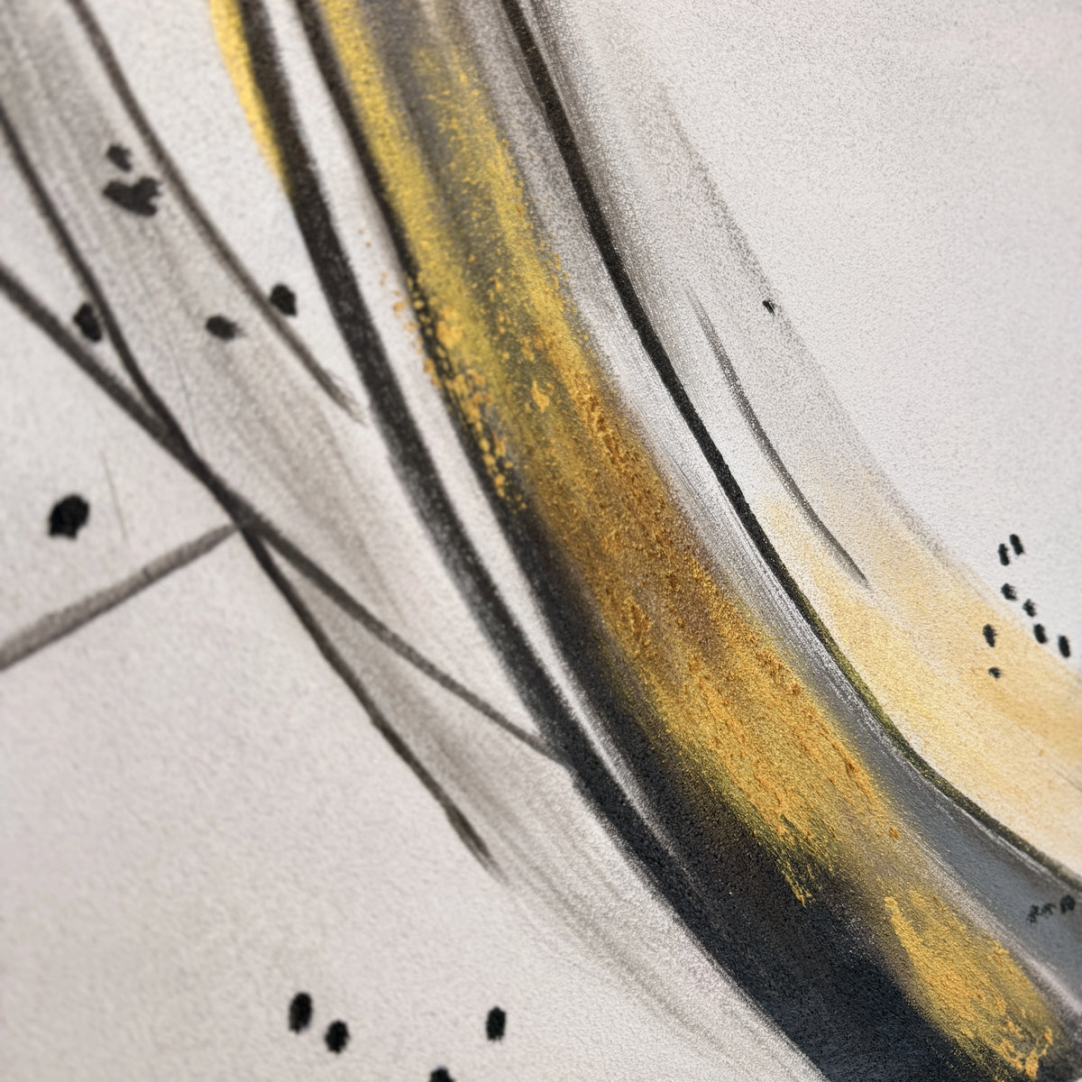 Stellar Path Hand Painted Textured Oil Painting | Abstract Wall Art painting closeup detail