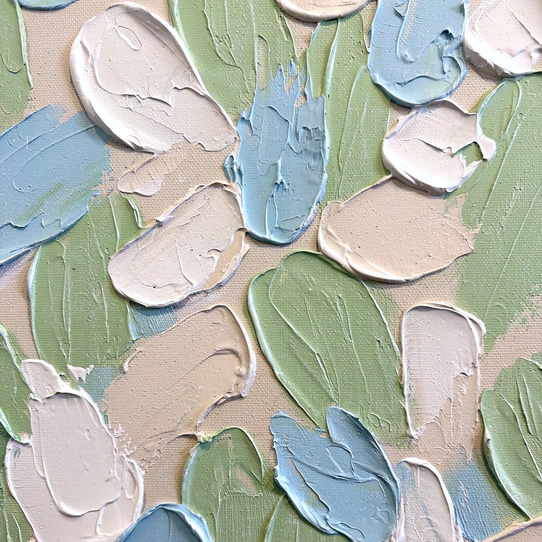 QIBI-SUMMER-SHADE-50X70-WF painting closeup detail