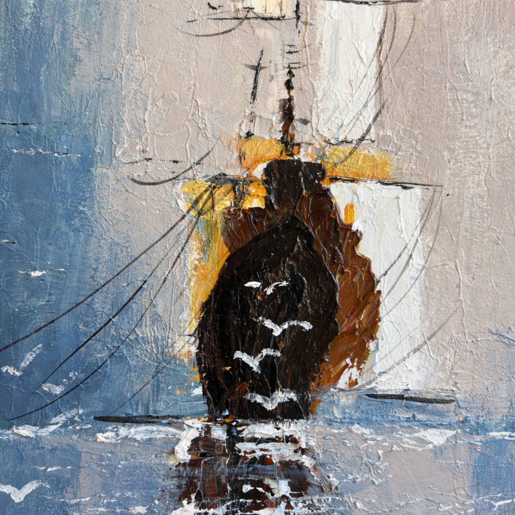 Abstract Sailing Boat 50 × 70 cm/70 × 100 cm