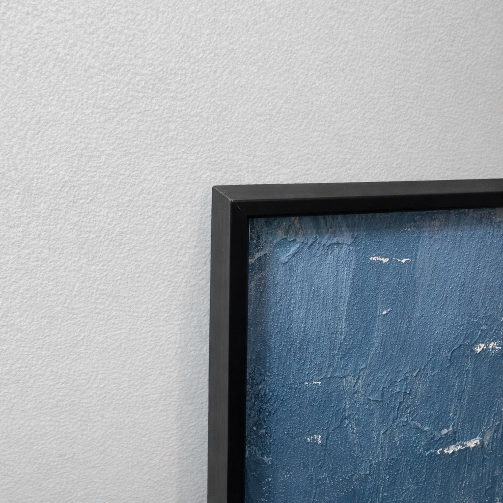 Abstract Sailing Boat black frame corner detail ready to hang