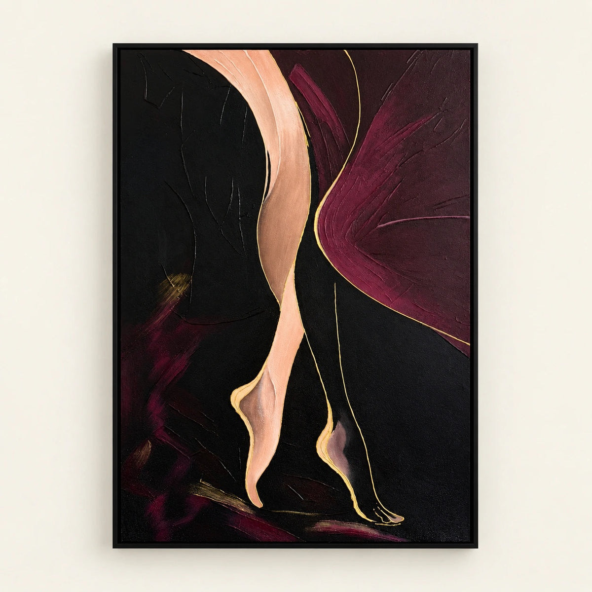Tango Hand Painted Textured Oil Painting | Abstract Wall Art main product image