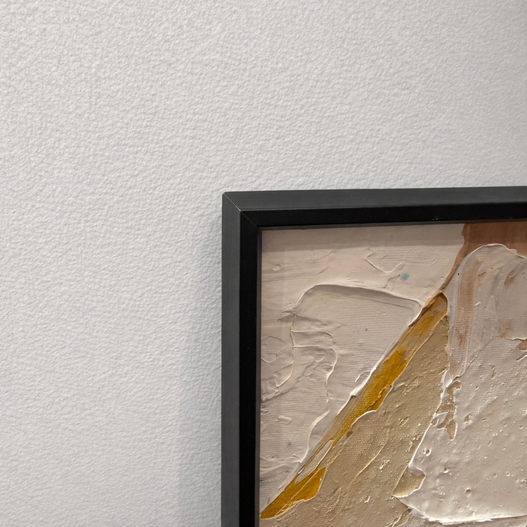 Vibrance black frame corner detail ready to hang